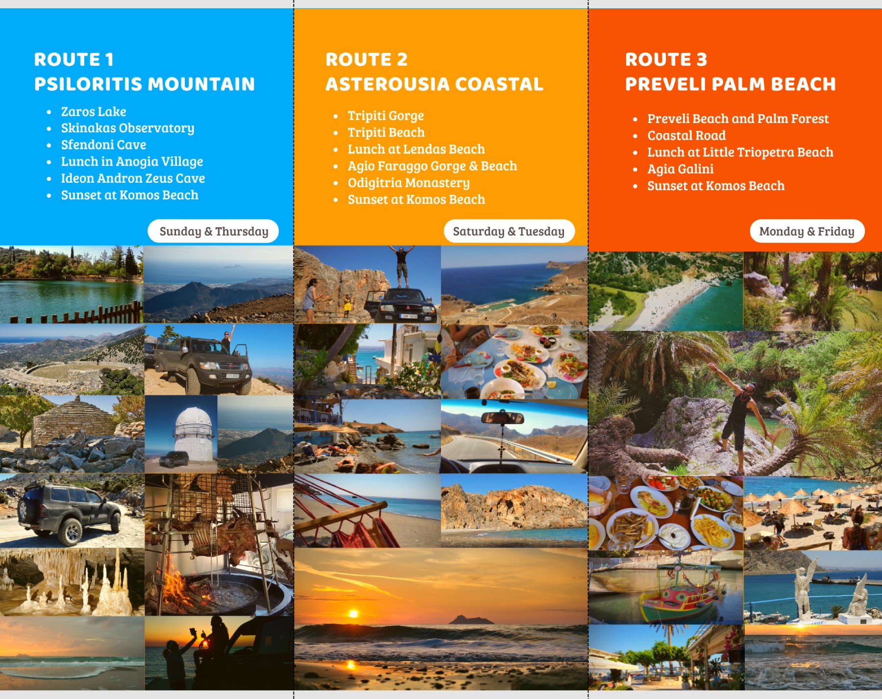 South Crete Safari flyer back