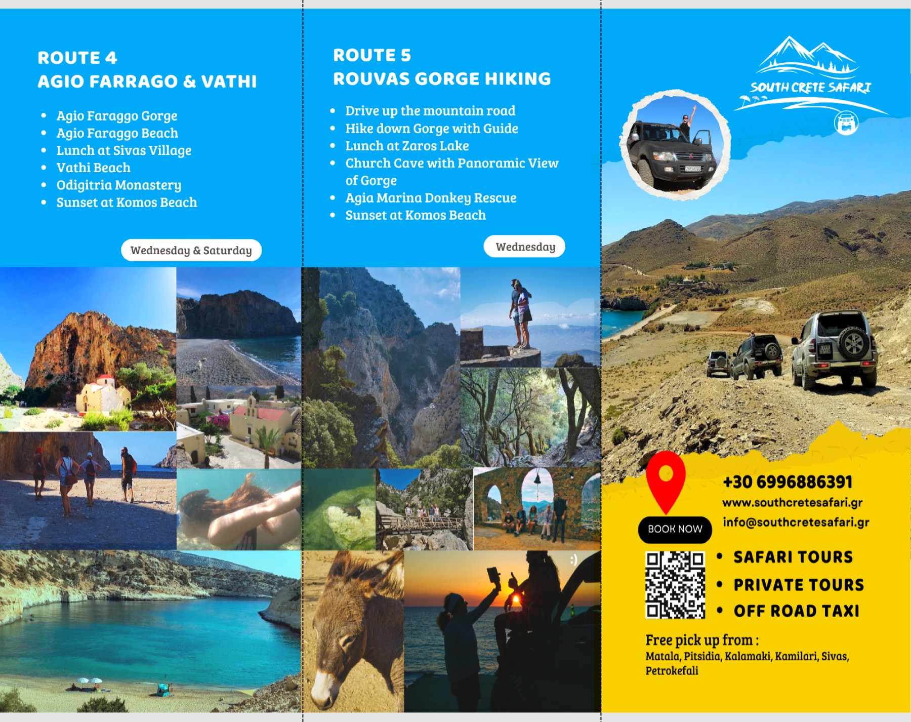 South Crete Safari flyer front