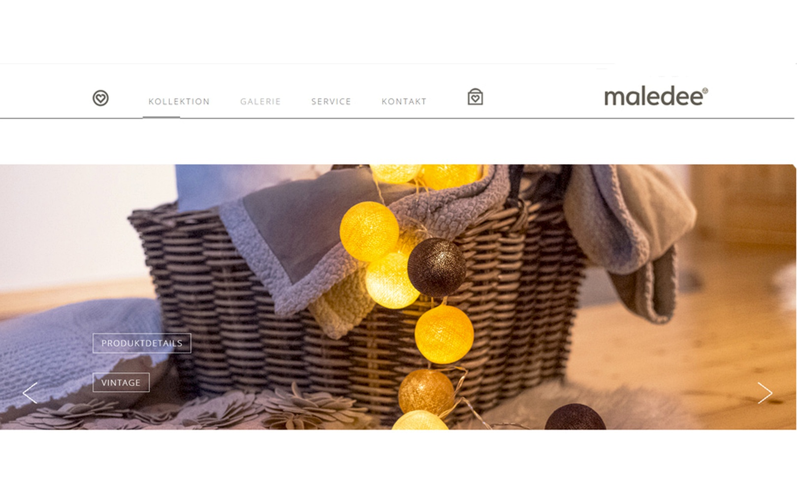 maledee online shop home preview