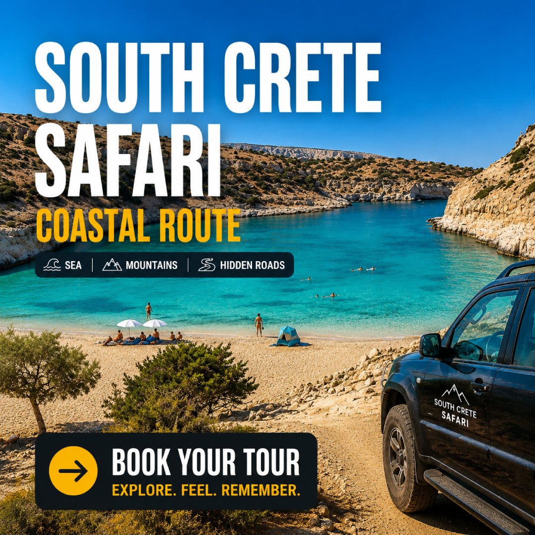 South Crete Safari coastal route card